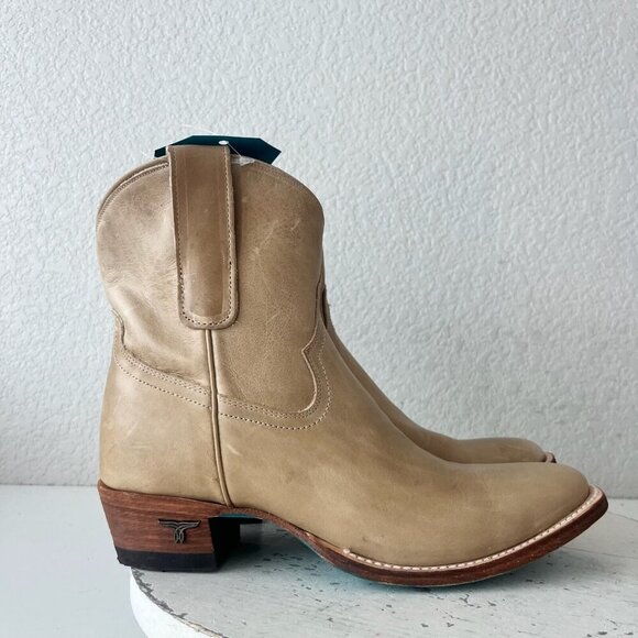 Lane PLAIN JANE Womens Cowboy Bootie 7.5 Butterscotch Western Cowgirl Ankle Boot - Picture 2 of 12